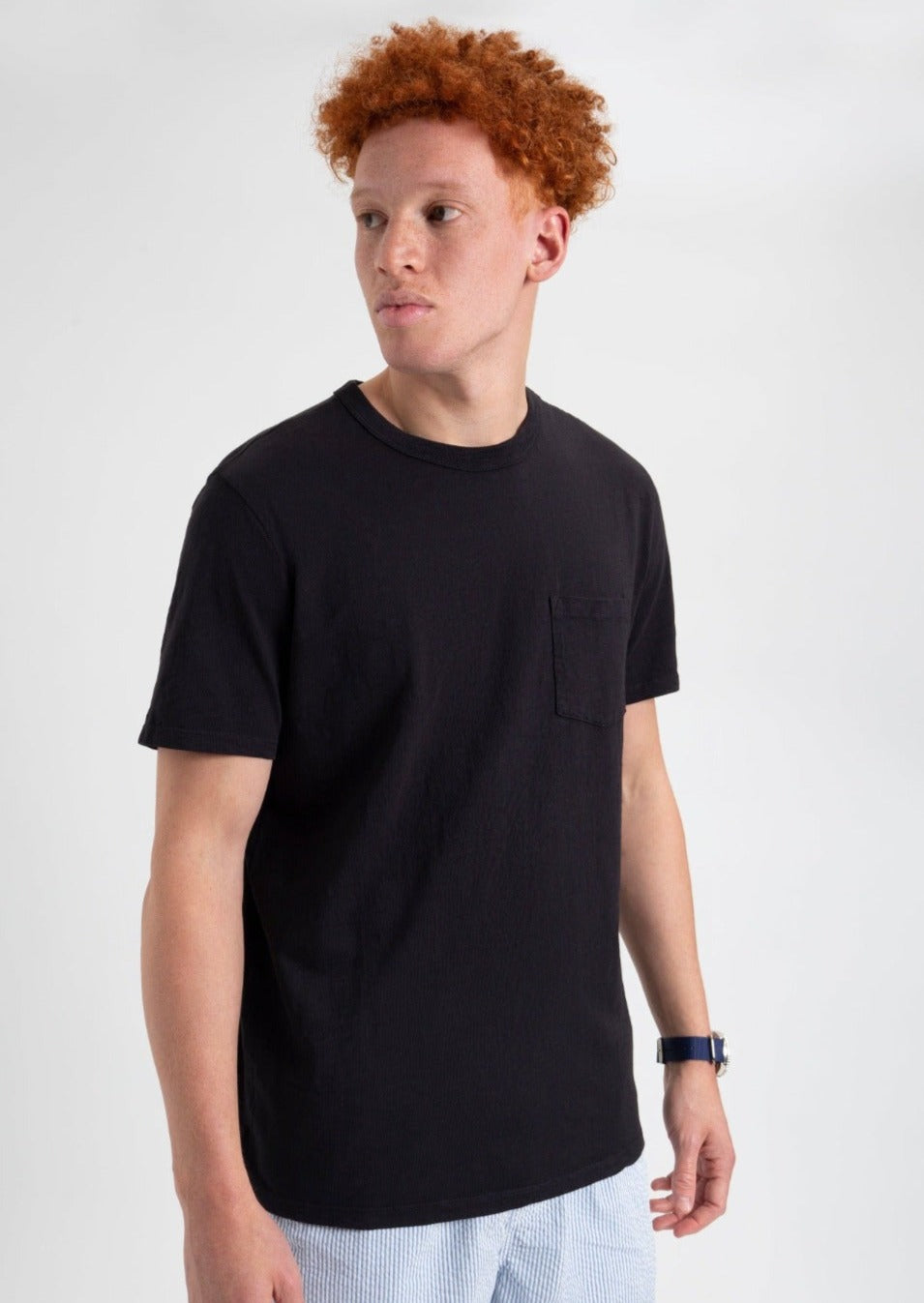 T-Shirt Ben Sherman Garment Dye Beatnik Noir | JEK-53057091